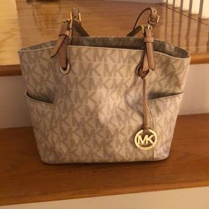 Beautiful cream MK bag!